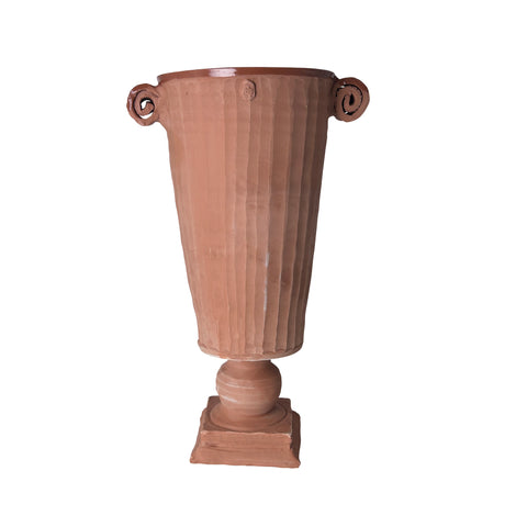 Frances Palmer, Terracotta Momo Vase with Coiled Handles