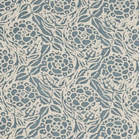 Fortuny Fiori Pillow in Storm Blue & Ivory