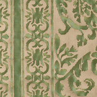 Fortuny Farnese Frieze Pillow in Green and Gold