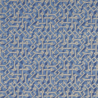 Fortuny Rabat Pillow in Palace Blue and Silvery Gold