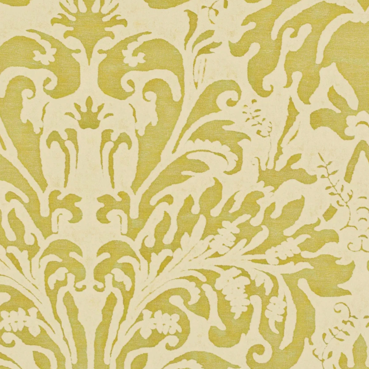Fortuny Sevres Pillow in Bayou-Lime Green and Beige