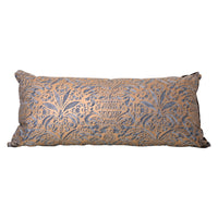 Fortuny Campanelle Pillow in Blue and Silvery Gold