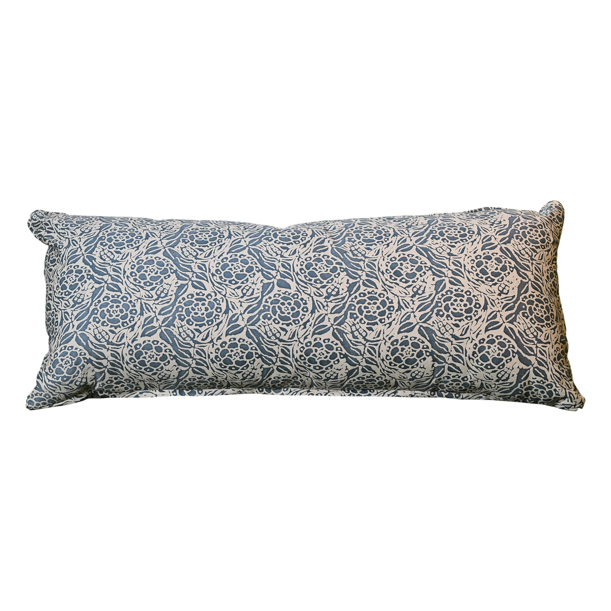 Fortuny Fiori Pillow in Storm Blue & Ivory