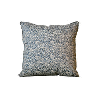 Fortuny Fiori Pillow in Storm Blue & Ivory