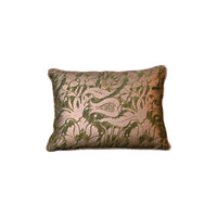Fortuny Melagrana Pillow in Green and Silver