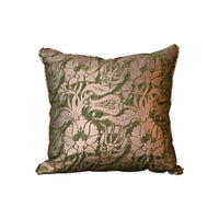 Fortuny Melagrana Pillow in Green and Silver