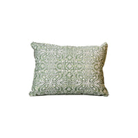 Fortuny Moresco Pillow in Green and Warm White