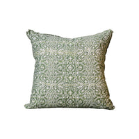 Fortuny Moresco Pillow in Green and Warm White