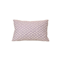 Fortuny Papiro Pillow in Lavender and White