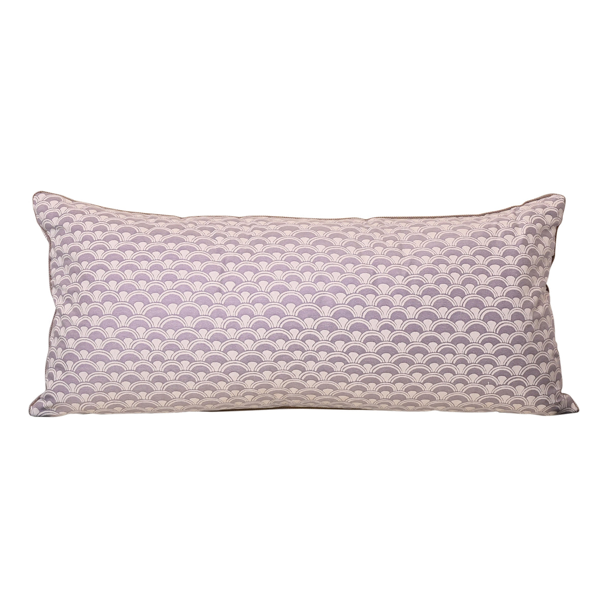 Fortuny Papiro Pillow in Lavender and White