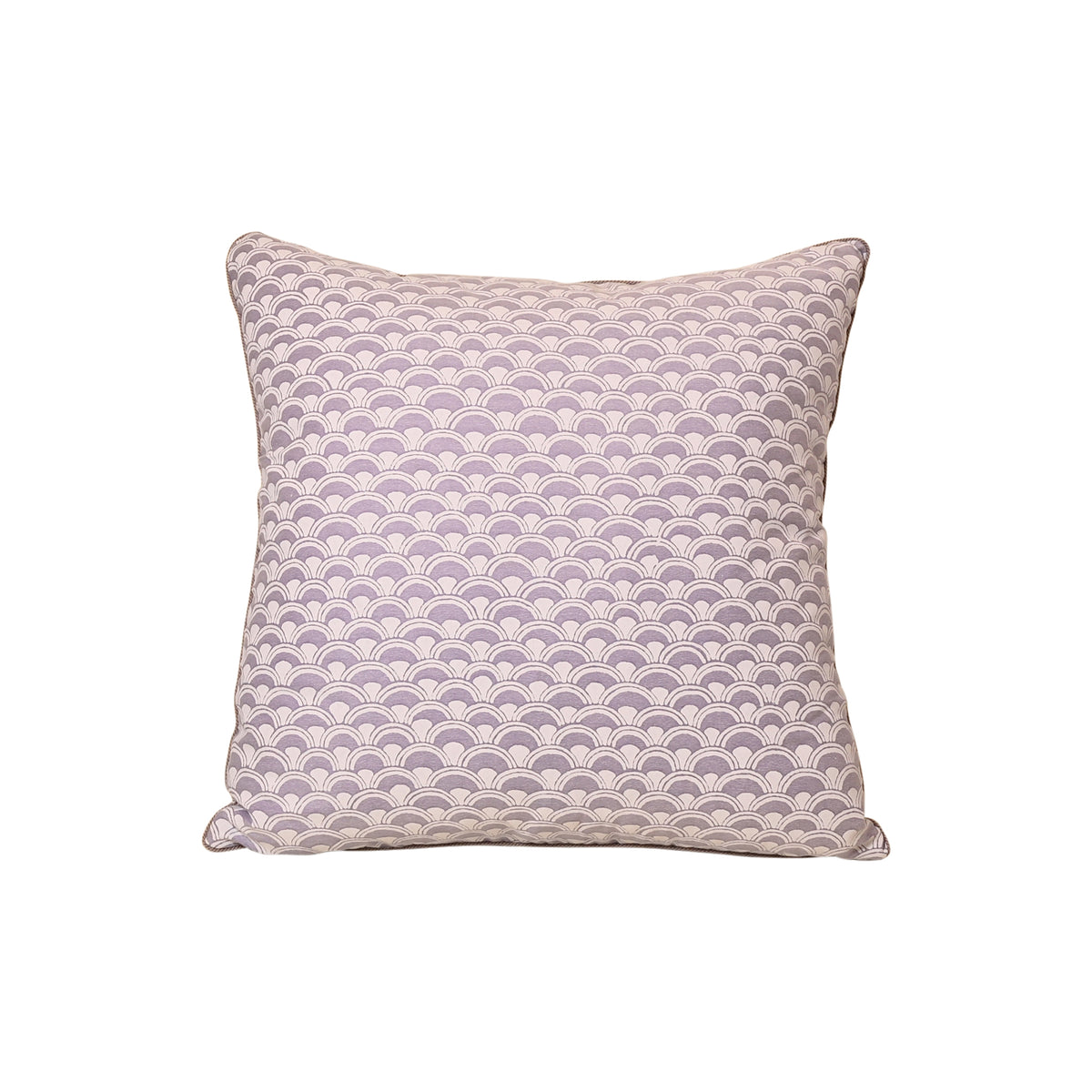 Fortuny Papiro Pillow in Lavender and White
