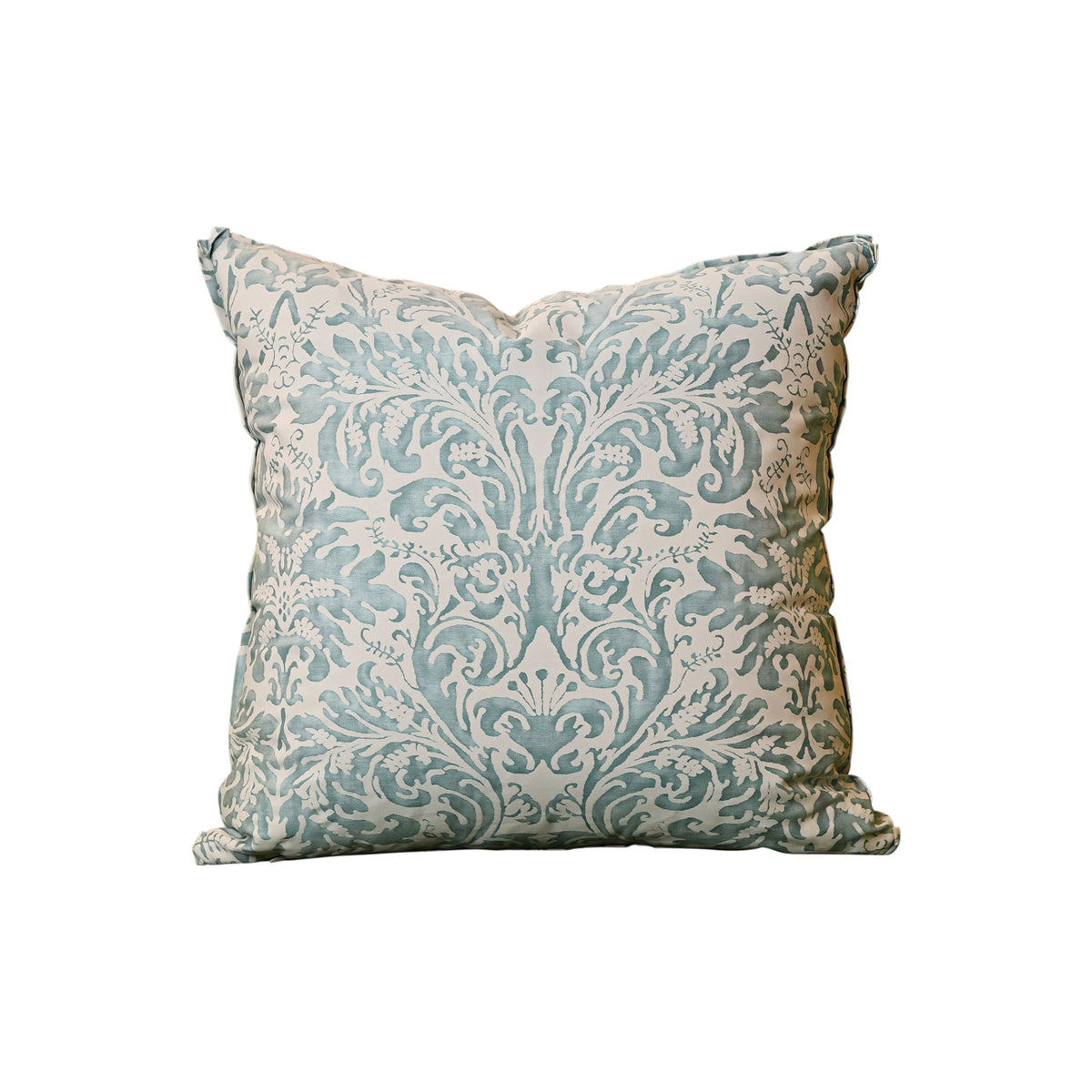 Fortuny Sevres Pillow in French Blue and Antique White