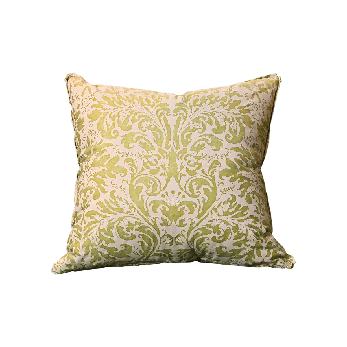 Fortuny Sevres Pillow in Bayou-Lime Green and Beige