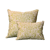 Fortuny Sevres Pillow in Bayou-Lime Green and Beige