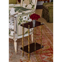 Freddie Two-Tier Table with Brass