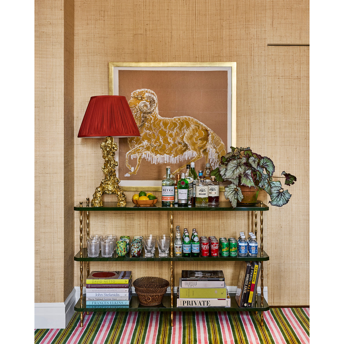 Freddie Three-Tier Console Table