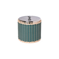 Menton Leather & Rattan Large Ice Bucket