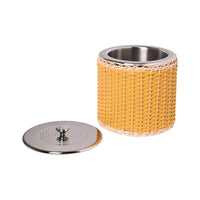 Menton Leather & Rattan Large Ice Bucket