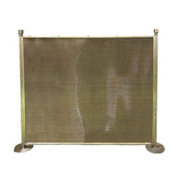 Brass Fire Screen in Light Antique Finish