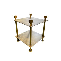 Telephone Table in Light Antique Brass