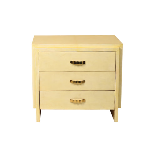 Bedside Table in Parchment