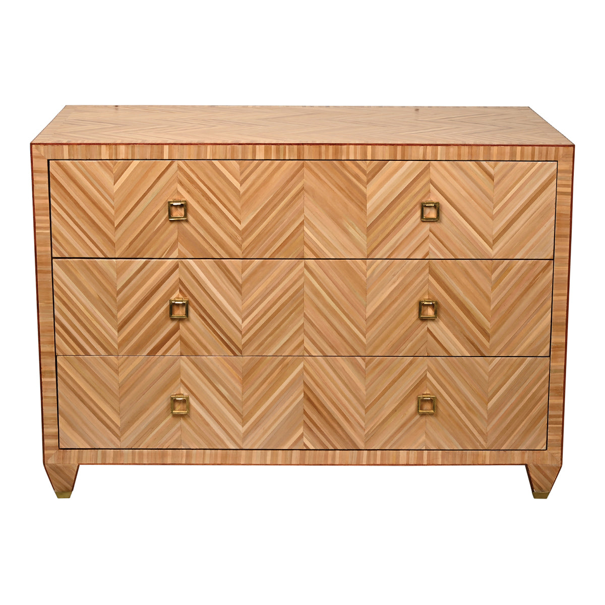 Trimble Chest in Straw Marquetry
