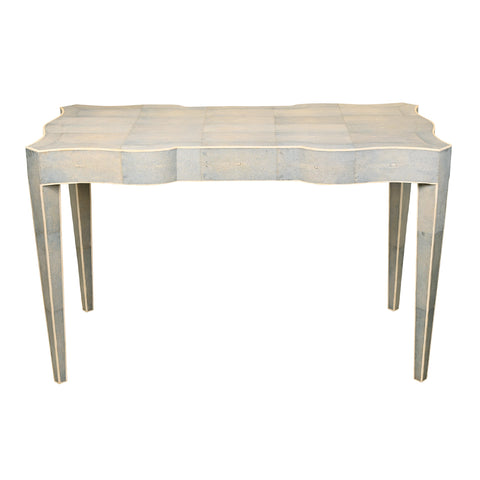 Vendome Table in Ciel Blue Shagreen