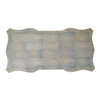 Vendome Table in Ciel Blue Shagreen