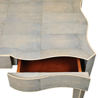 Vendome Table in Ciel Blue Shagreen