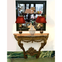 Late 18th Century French Giltwood Console with Marble Top