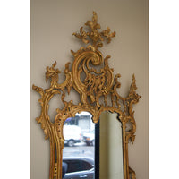 Pair of English Rococo Carved and Gilt Mirrors