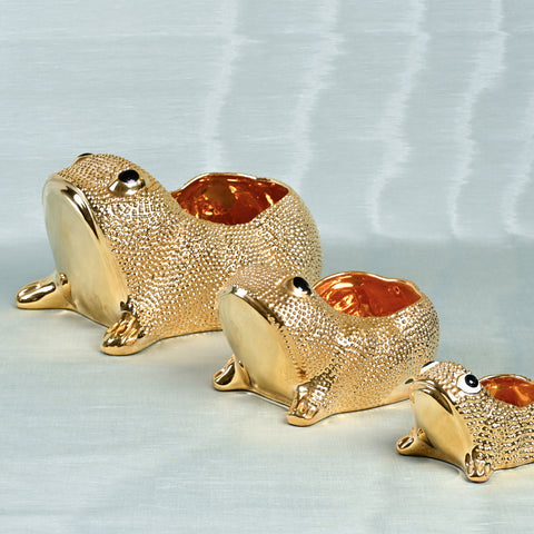 Small Jean Roger Frog in Gold