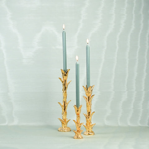 Jean Roger Tulip Candlestick in Gold