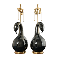 Pair Gooseneck Lamps in Alligator