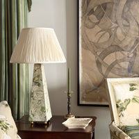 Emerald and Jasper Scagliola Lamp