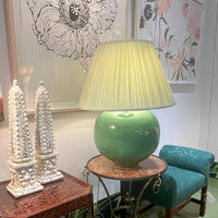 Color Field Balloon Lamp in Landscape Green