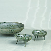 Slate Green Matte Tripod Bowl
