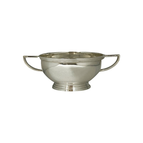Vintage 5.5" Pedestal Bowl with Deco Handles