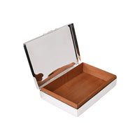 Vintage 6.5" Box with Engine-Turned Framed Border on Lid