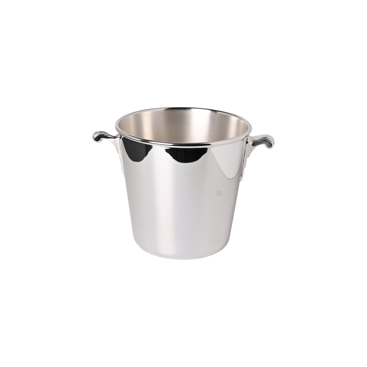 Vintage 5" Ice Bucket with Deco Scroll Handles
