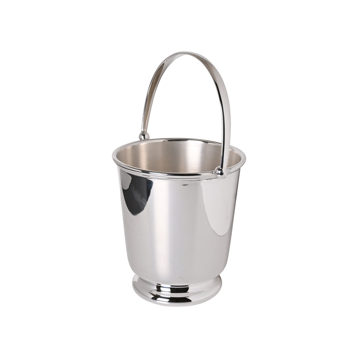 Vintage 6" Ice Pail with Pedestal Base and Hinged Handle