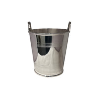 Vintage 7.5" Champagne Bucket with Tab Handles and Ribbed Bands