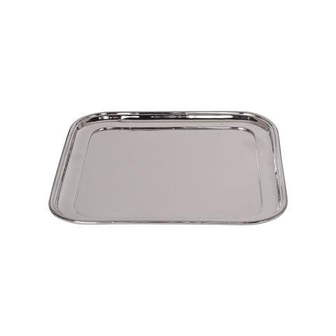 Vintage Square Tray with Rolled Rim