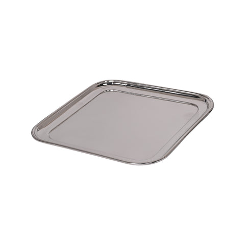 Vintage Square Tray with Rolled Rim