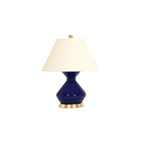 Small Hager Lamp in Sapphire Blue