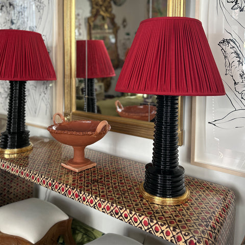 Pair of Harry Lamps in Jet Black