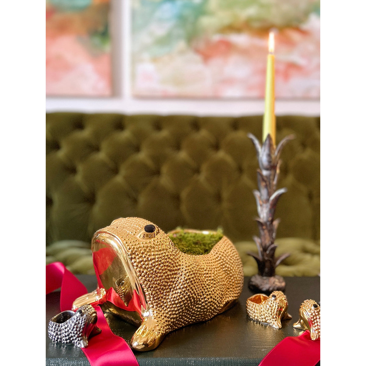 Large Jean Roger Frog in Gold