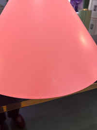 Color Field Lampshade in Coral | Scratches on Side