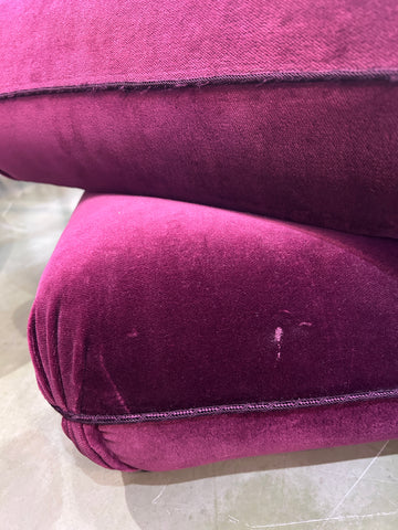 Floor Model | KRB Pillow Ottoman in Mulberry
