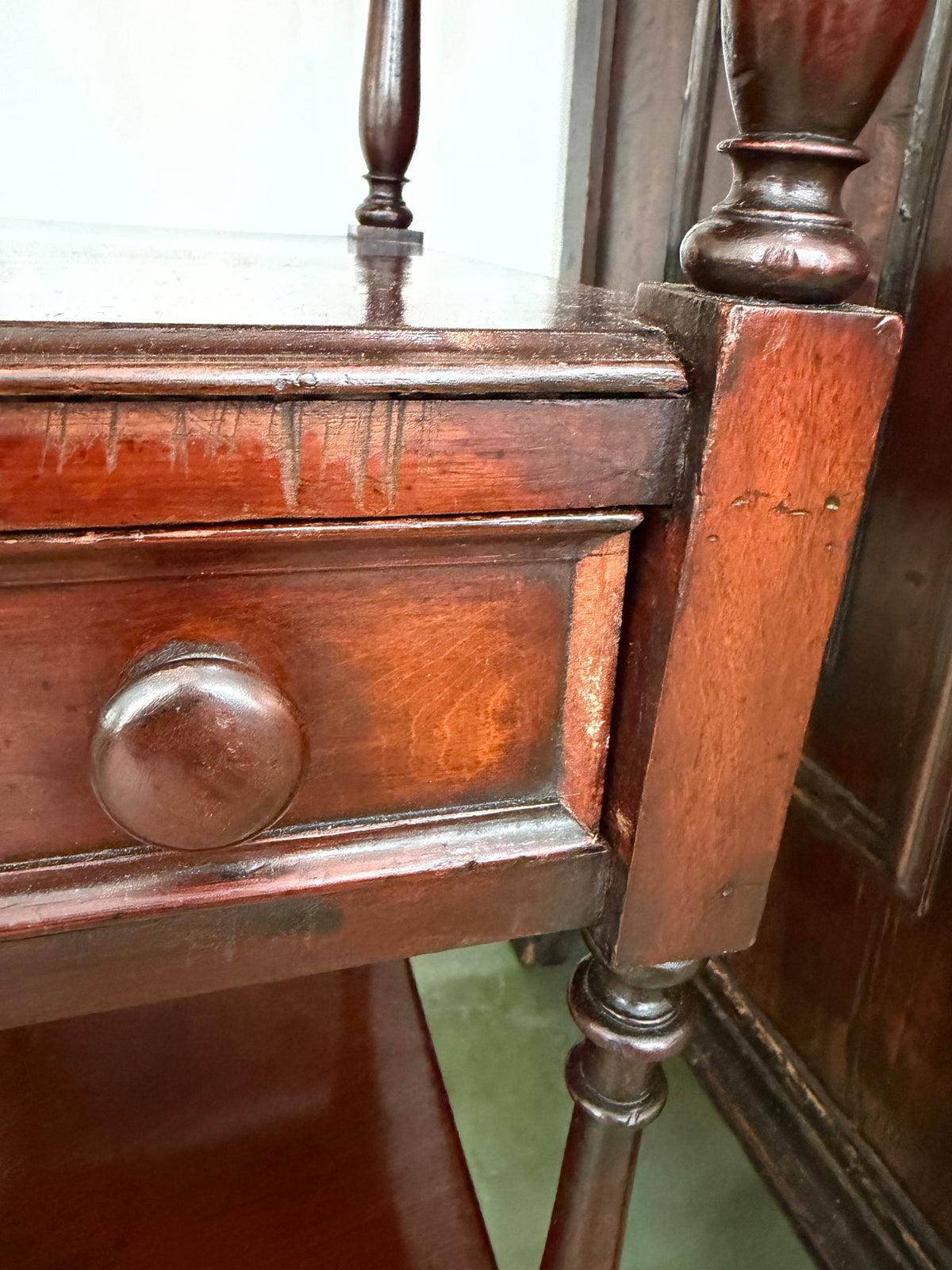 Small Regency Mahogany Etagere